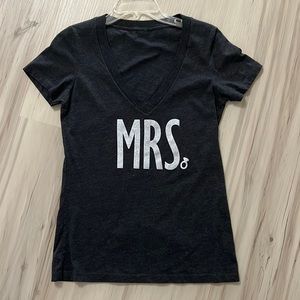 Charcoal grey short sleeve top size small